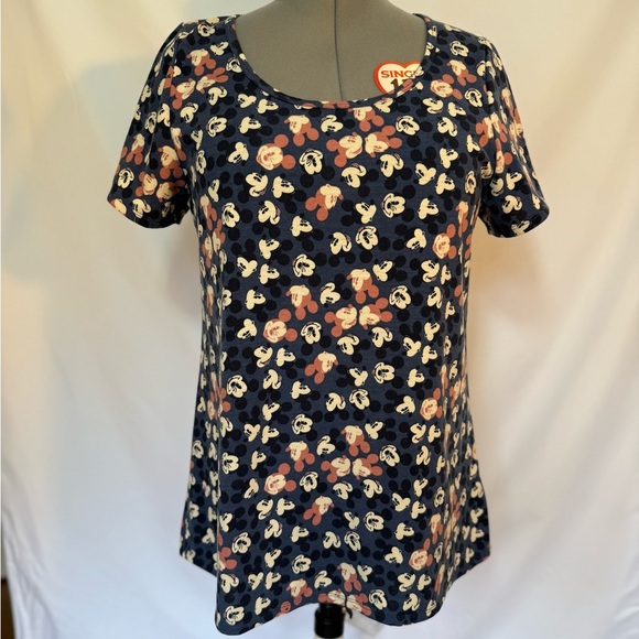 Disney LulaRoe Women’s Top – Mickey Mouse Print – Size L - Picture 2 of 4